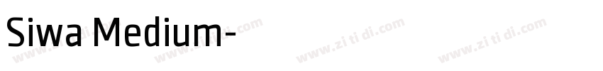 Siwa Medium字体转换